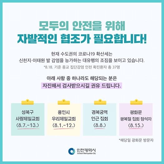 모두의 안전을 위해 자발적인 협조가 필요합니다!의 1번째 이미지