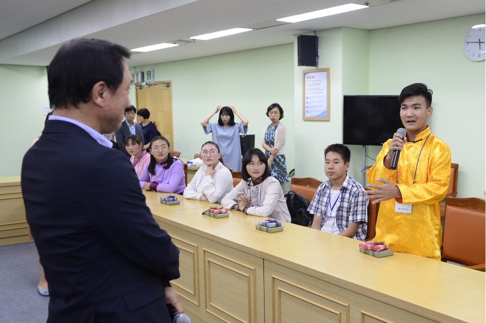 몽골칭길테구 학생대표단 환영식의 3번째 이미지