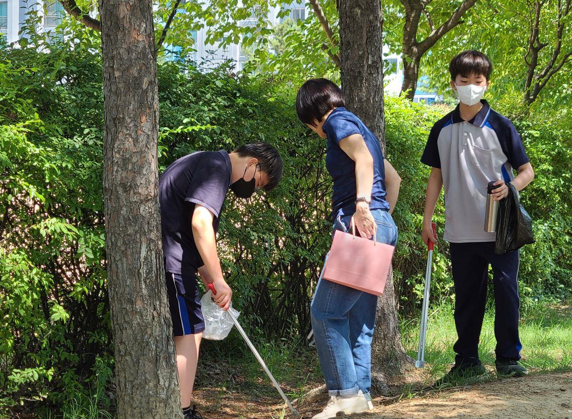 (연수구자원봉사센터) 청소년 자원봉사 실천학교 3회차 - 청량중학교 봉사동아리 ''''그린온''''의 2번째 이미지