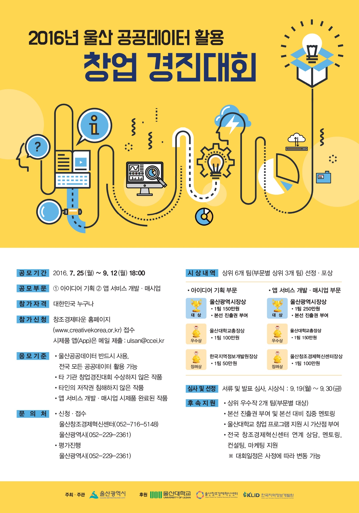 2016년 울산 공공데이터 활용 창업 경진대회의 1번째 이미지