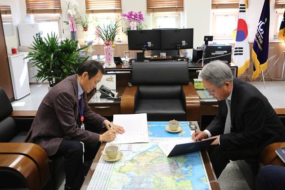 송도 포스코 고등학교 자원봉사활동 MOU 체결의 1번째 이미지